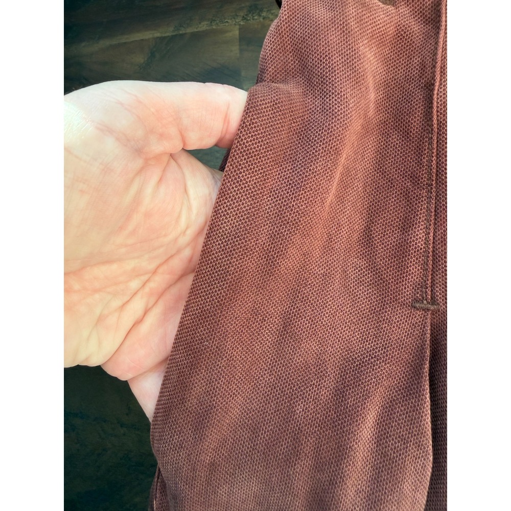 Free People Wide-Leg Dwell On Dreams Pleated High Waisted Trouser Size 4 in Rust - Picture 5 of 10